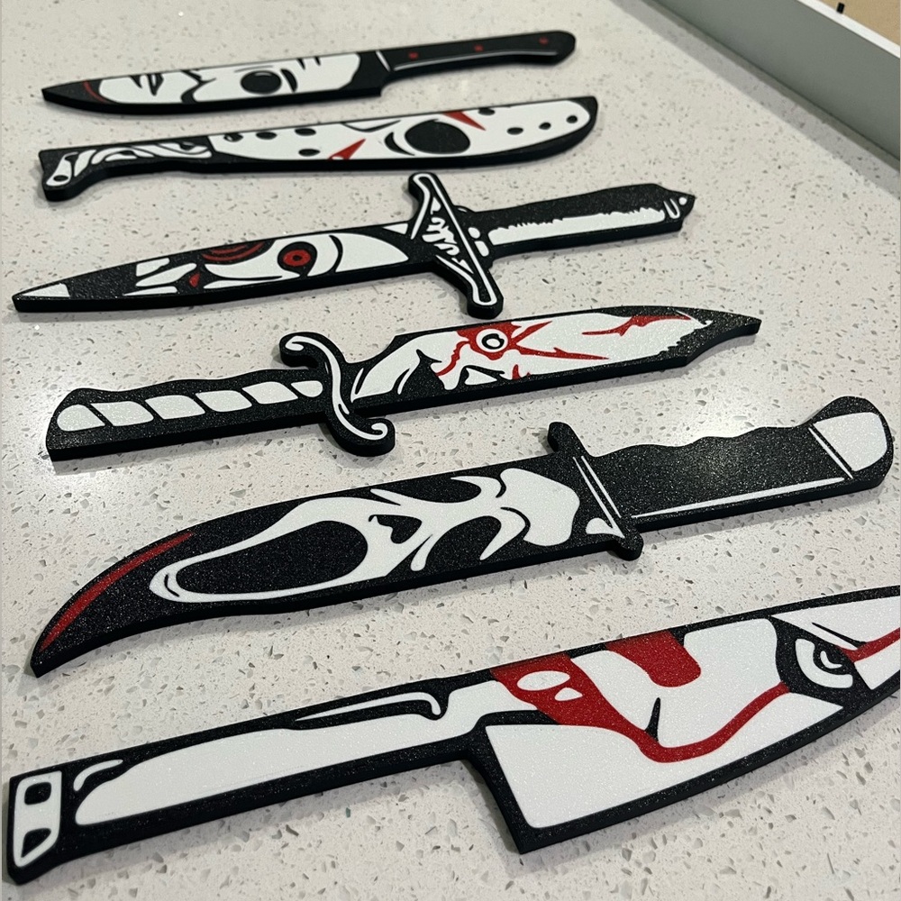 Halloween Horror Knives: Wall Art